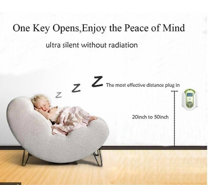 Répulsif électronique ultrasonique pour souris et nuisibles avec 18 fréquences automatiques, affichage LED, sans toxines, pour maison, bureau - 4
