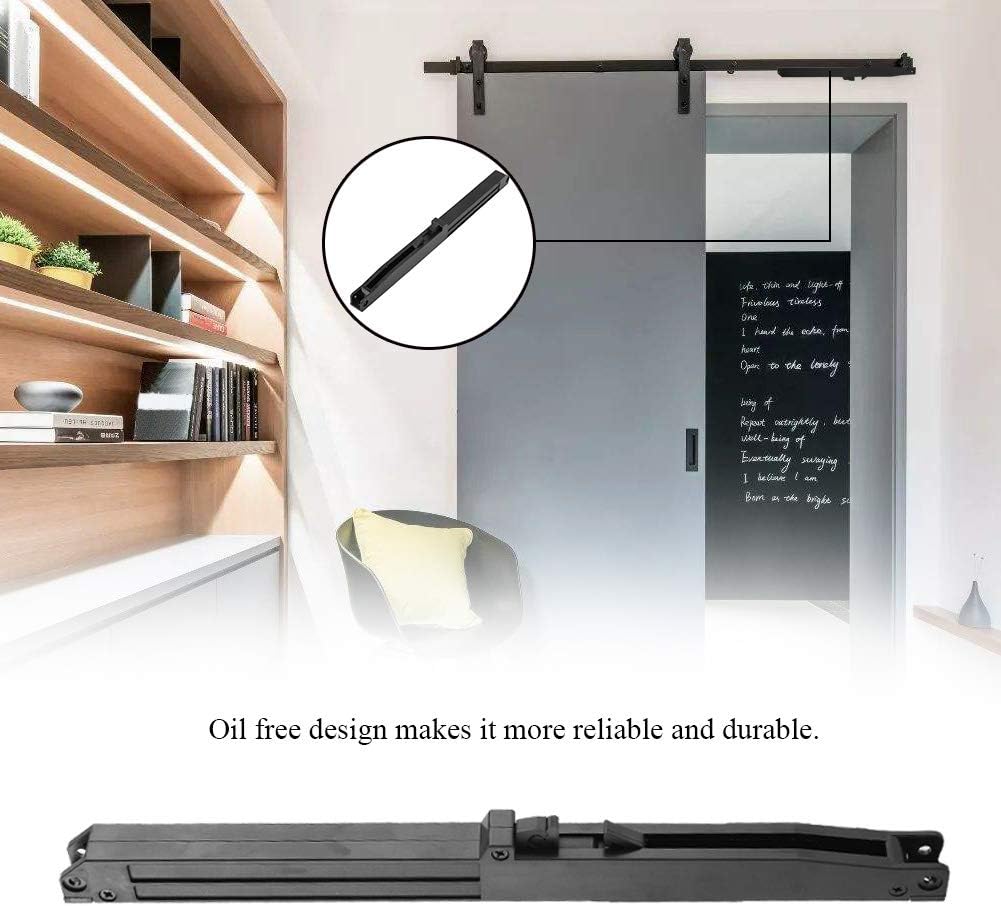 Amortisseurs pour portes coulissantes, accessoires de dégagement de meubles, amortisseur de porte coulissante pour portes de grange coulissantes - 4