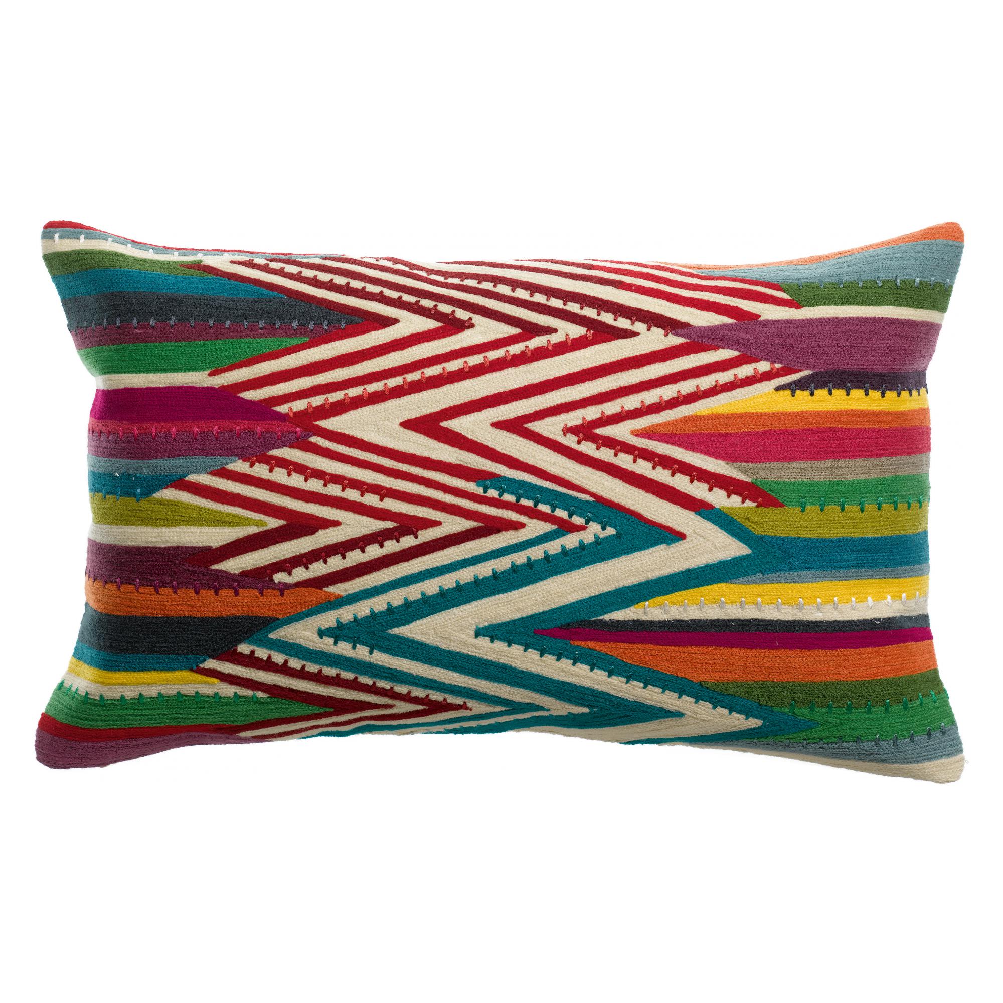 Coussin brodé Raki Carbone 30 x 50 main image 0