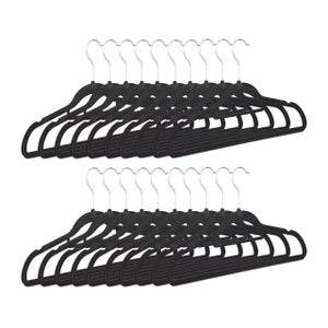 Songmics Juego De 30 Perchas De Terciopelo, Perchas Antideslizantes, Ranuras Para Hombros, Barra