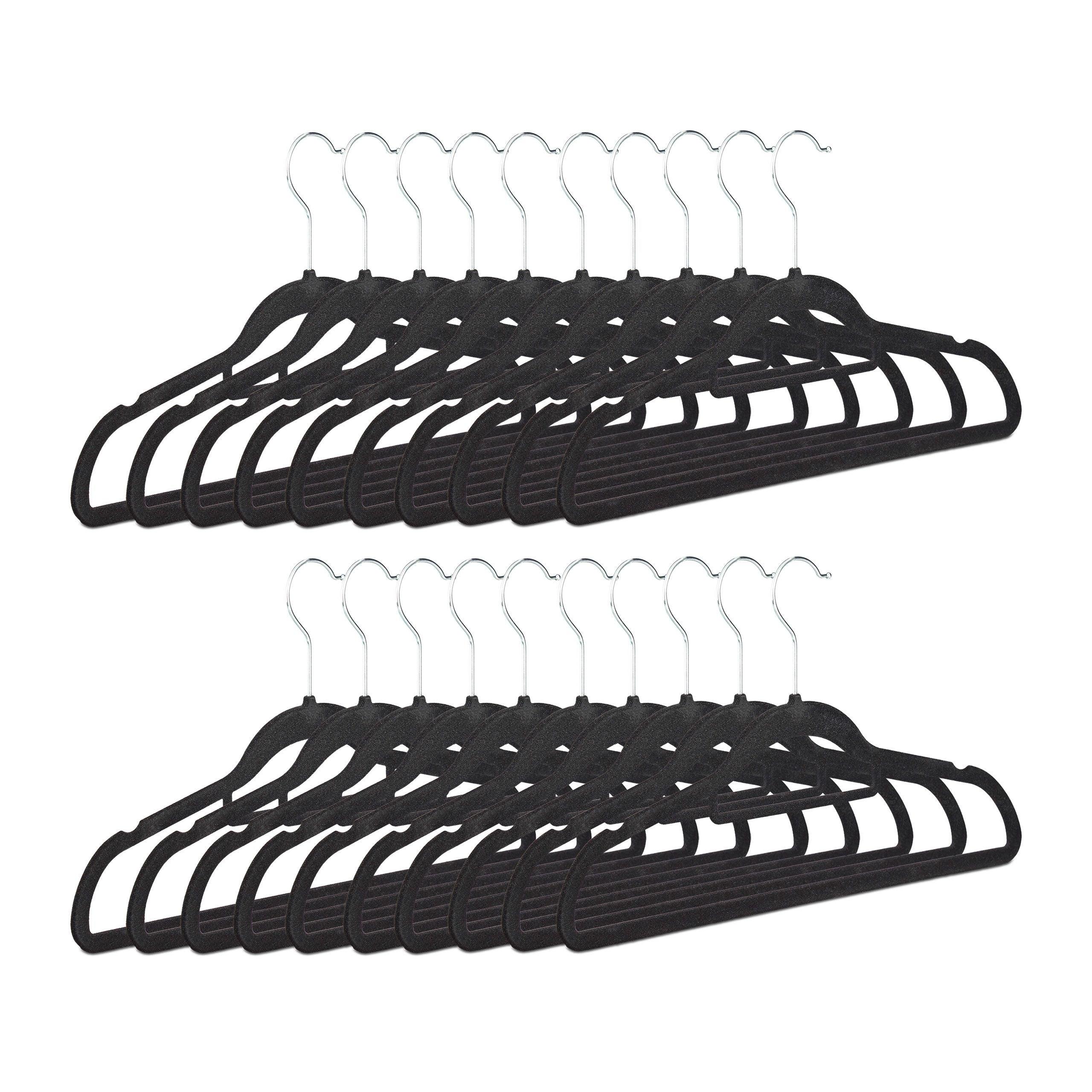 Clip Per Grucce In Velluto Rosa, Antiscivolo E Resistenti - 20 Pezzi Per Vestiti, Pantaloni E Sciarpe - 5