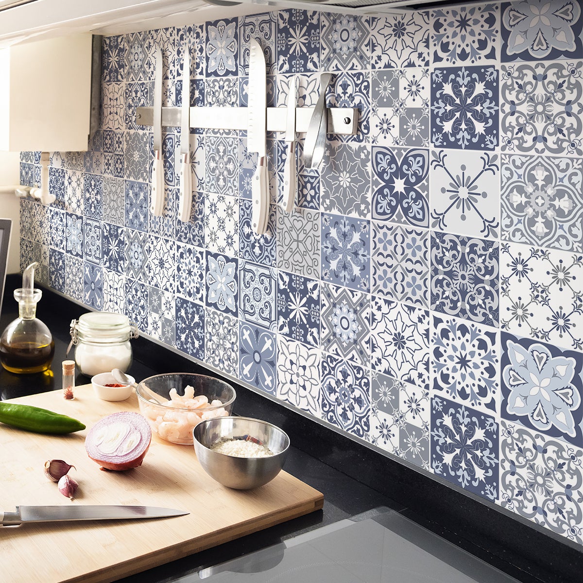 24 adesivi piastrelle azulejos michalenia - Sticker adesivo - adesivi murali - 24stickers15x15cm - 6