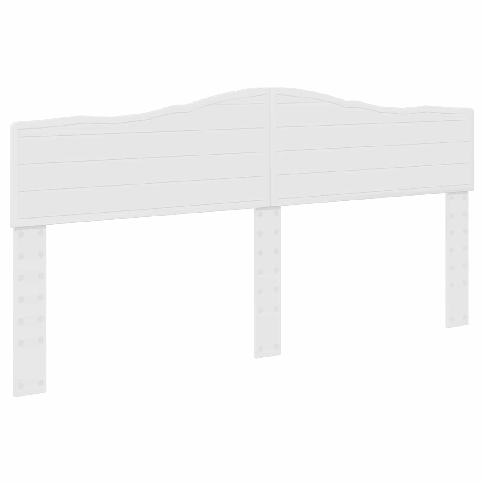 Lit de rangement réglable blanc 180 x 200 cm en panneau de bois - 7