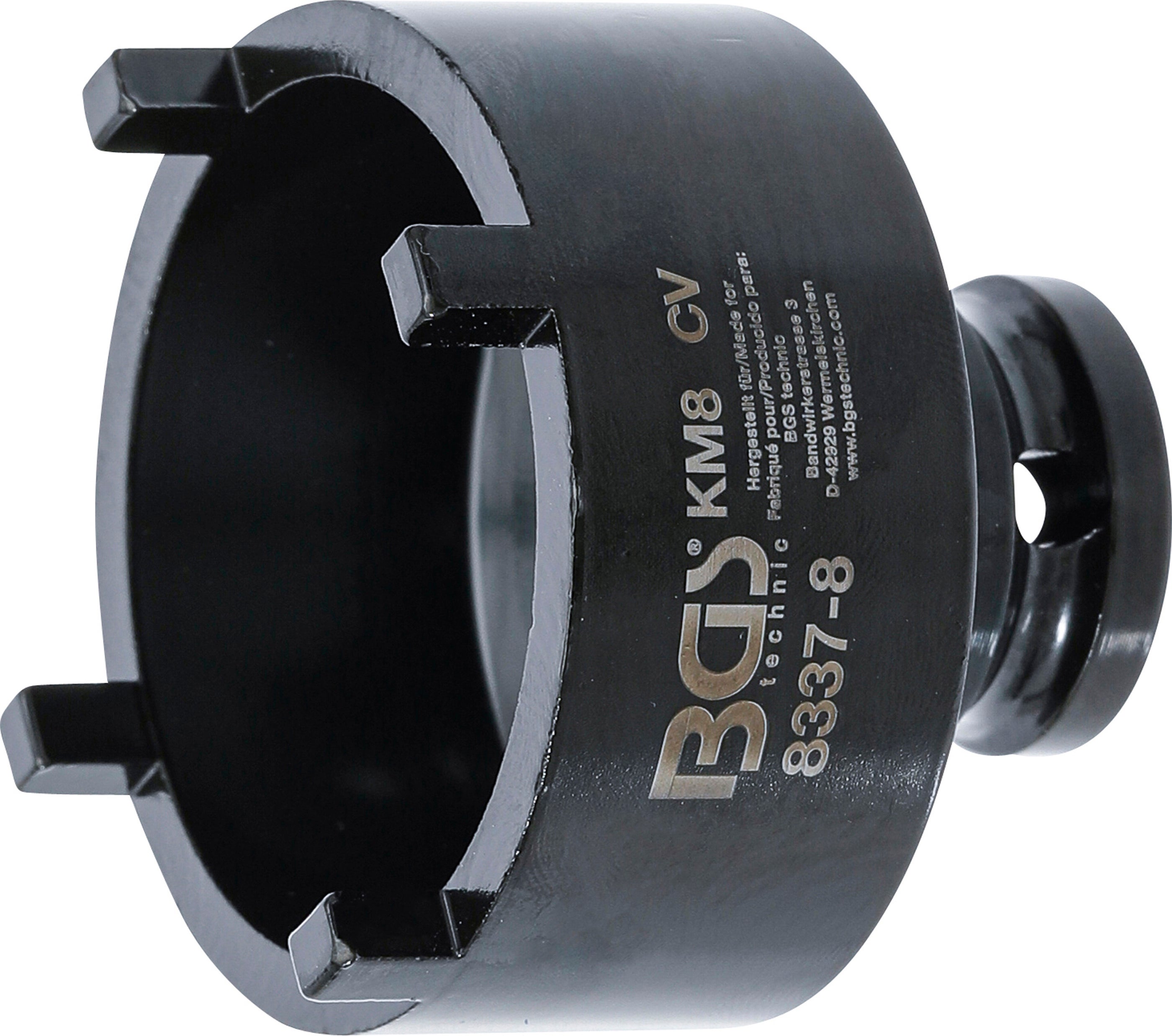 BGS Klucz do nakrętek koronowych czop zewnętrzny KM8 - 8337-8