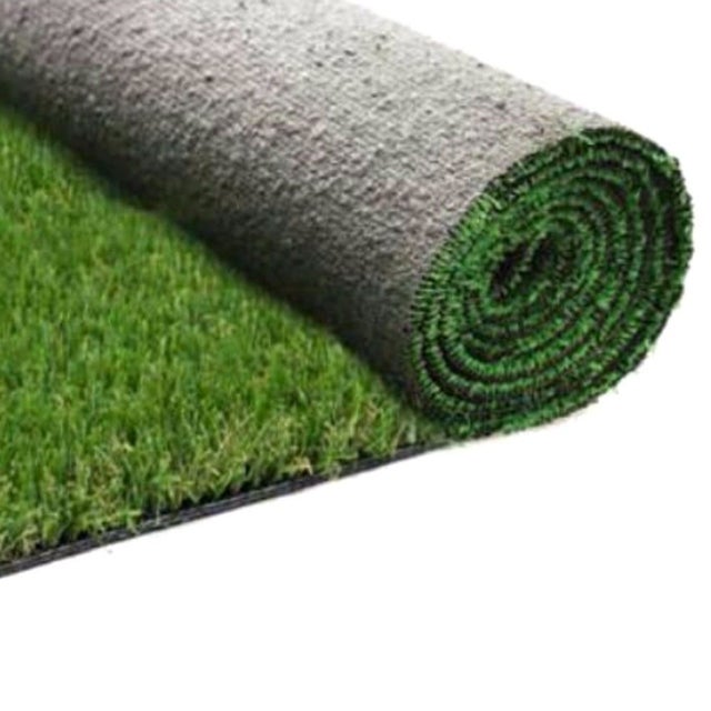 Erba Sintetica per Giardino 20 mm 1x10 m Fondo Drenante Verde