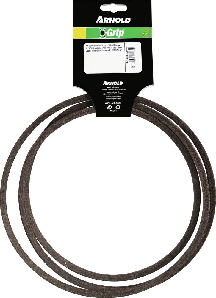 Courroie trapézoïdale X-Grip V de type 4L930 - 4