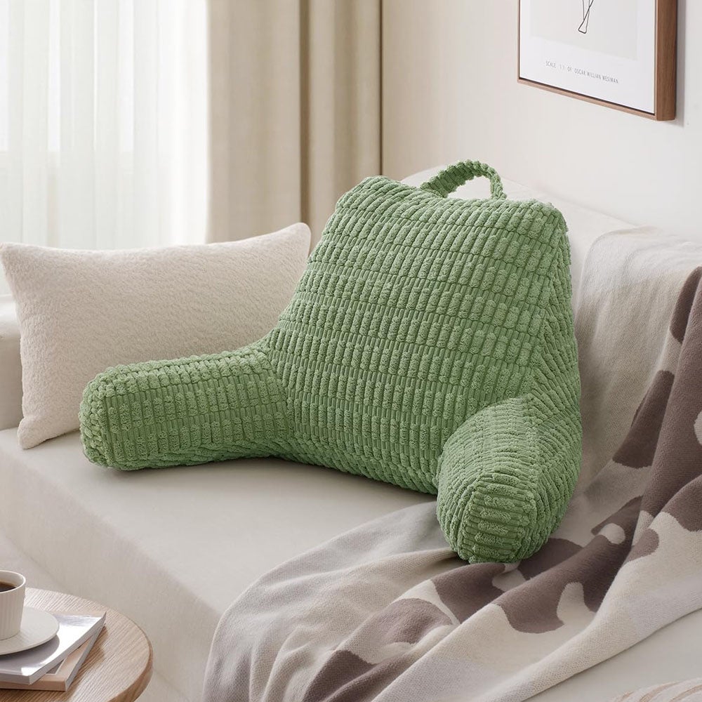 Coussin de lecture de journal intime, coussin de dossier en mousse à mémoire de forme pour adulte, conçu pour s'asseoir sur le lit ou le canapé - 6