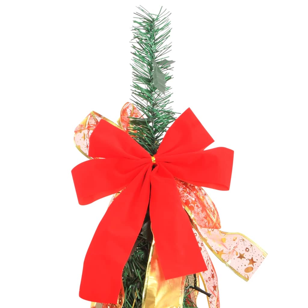 Sapin de Noël artificiel | Arbre de Noël | Décoration de Fête de Noël escamotable 100 LED vert 150 cm527228 - 7