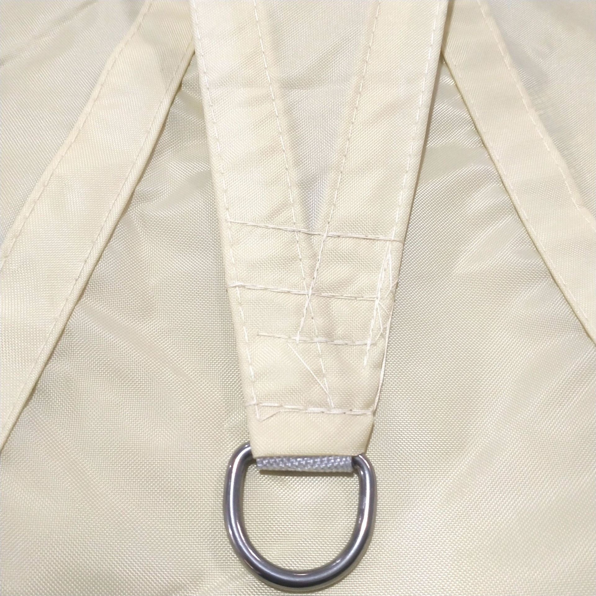 Wodoodporny trójkątny żagiel przeciwsłoneczny w kolorze złamanej bieli żagiel ogrodowy mm markiza chroniąca przed słońcem promieniowaniem akcesoriami