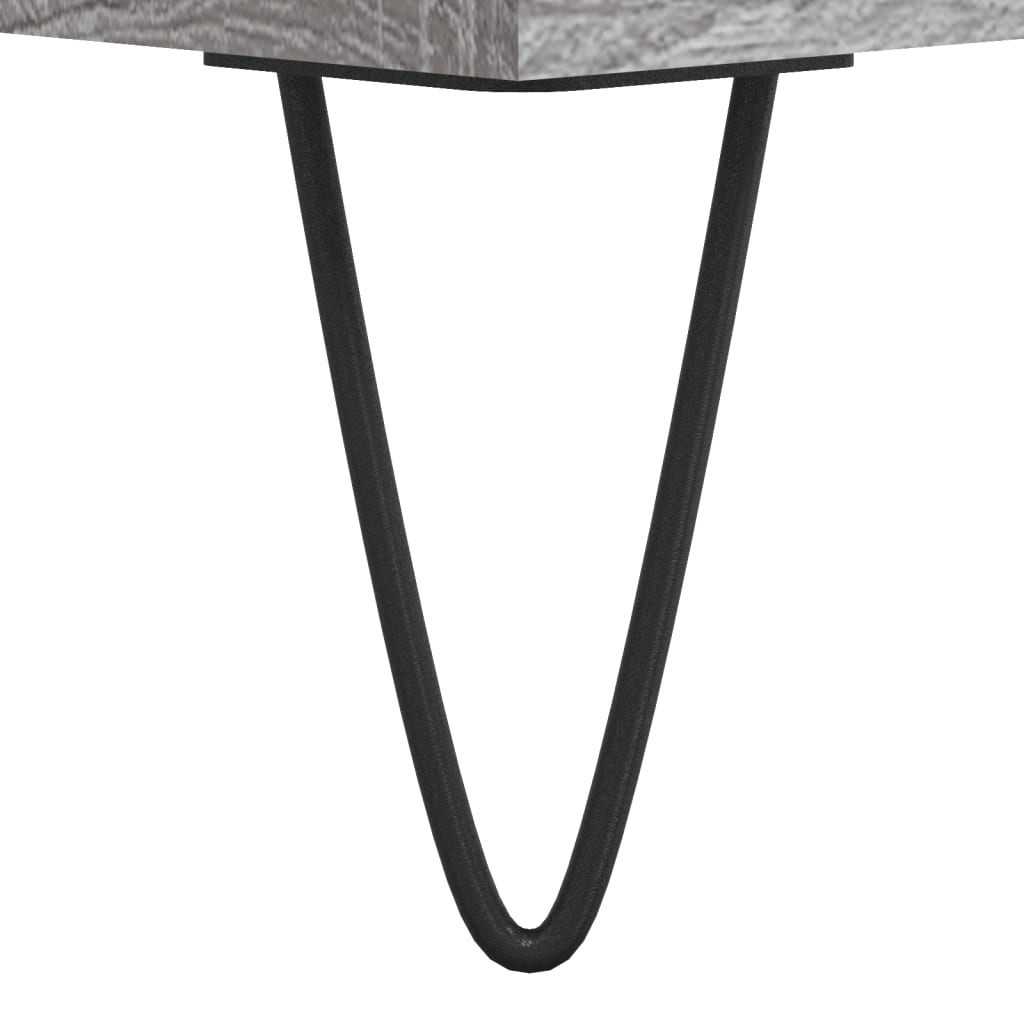 Maison Exclusive - Meuble TV sonoma gris 100x34,5x44,5 cm bois d'ingénierie - 9