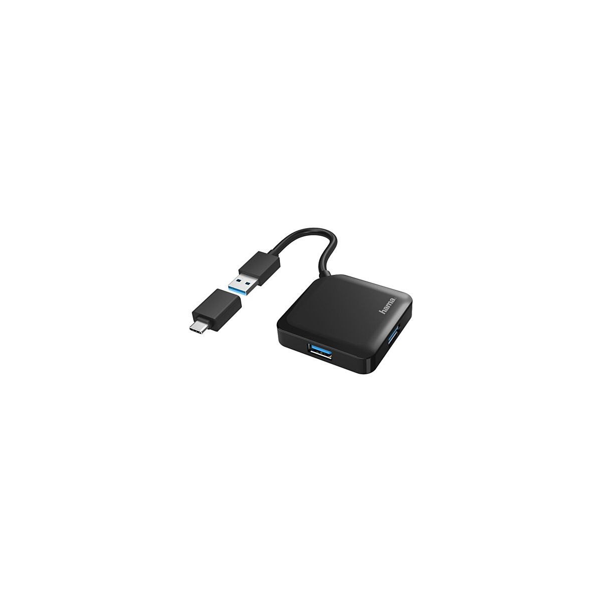 HUB HAMA 4 ports USB-A 3.2 + ADAPT USB-C NR | Leroy Merlin