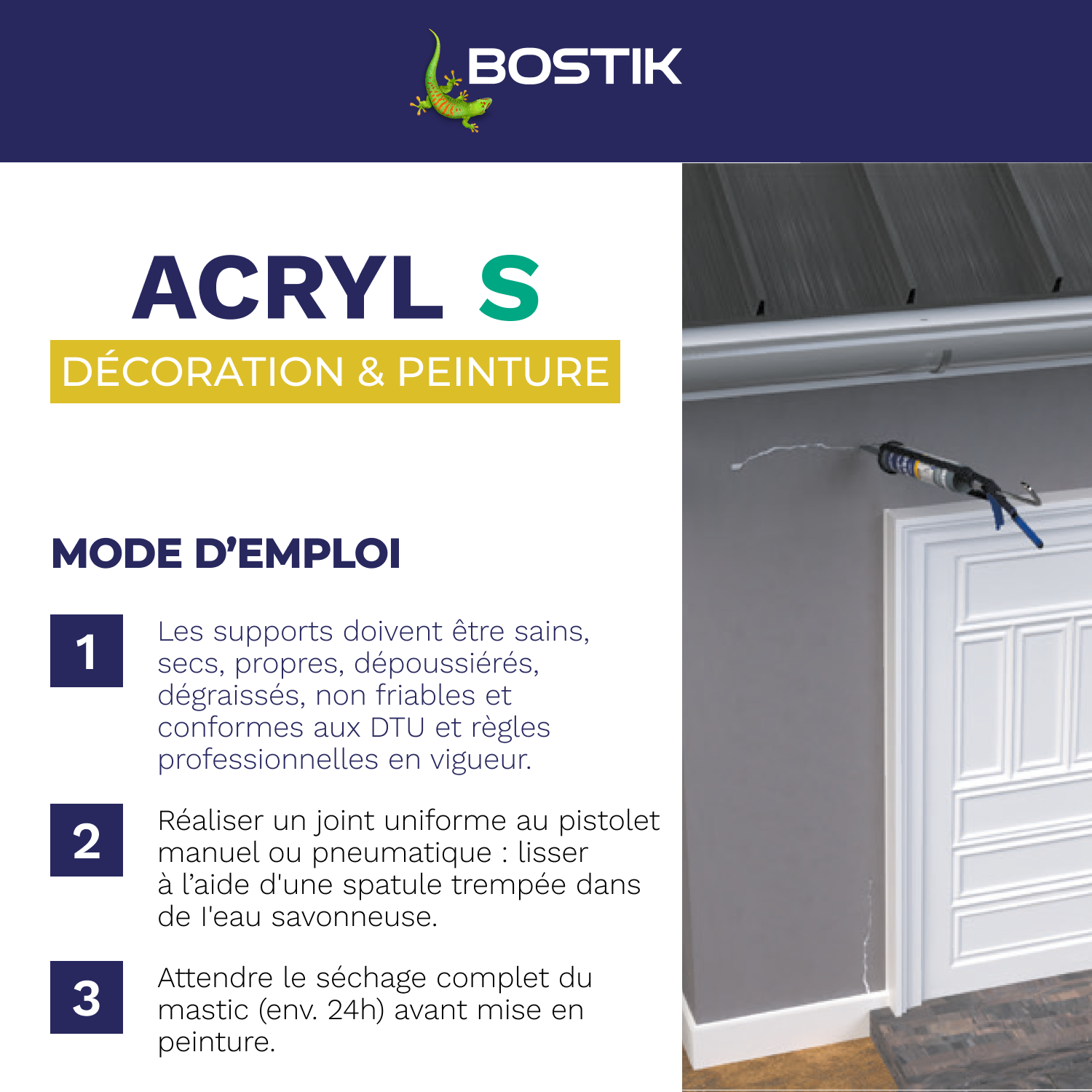 MASTIC ACRYL S BLANC 310ML PRO BOSTIK - 30613629 - 6