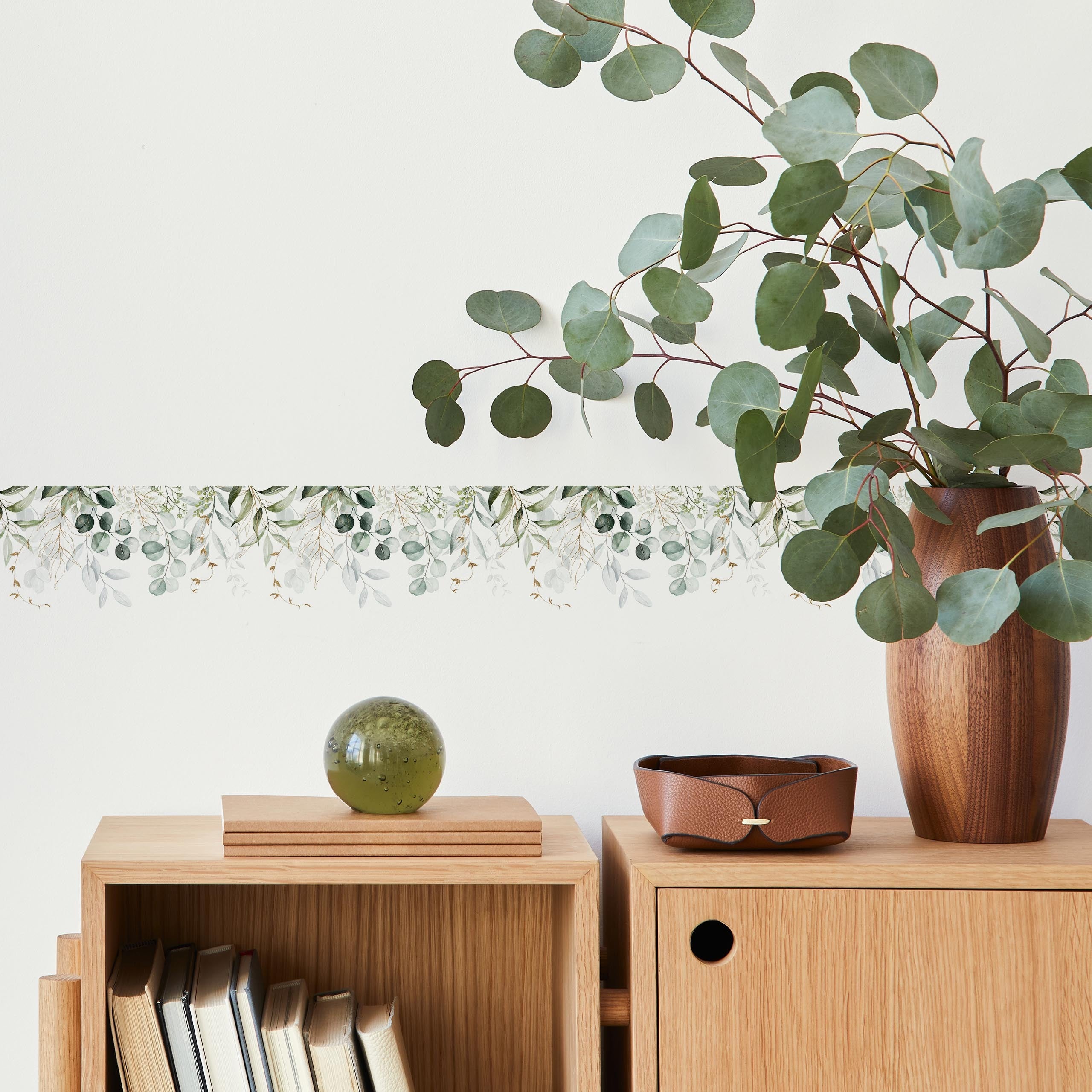 Tira Decorativa Autoadhesiva Para Salón Eucalipto HOJAS Naturaleza 10cm x 300cm - 3