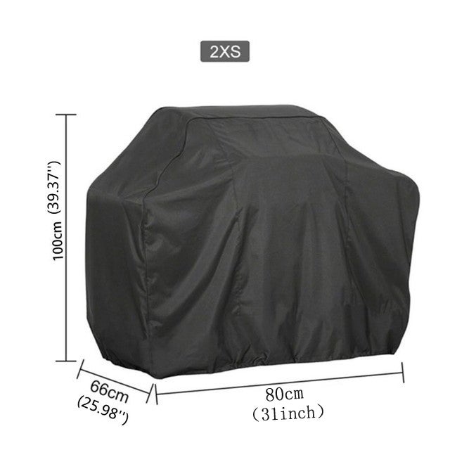 Housse de barbecue,Housse de barbecue imperméable, anti-poussière et anti-UV en tissu 420D Oxford,Housse de barbecue 80*66*100cm - 2