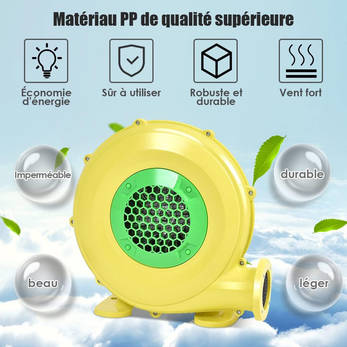 Ventilatore di Aria del Castello Gonfiabile, Ventilatore Centrifugo Gonfiabile, Soffiatore per Giochi Gonfiabili (450W) - 6