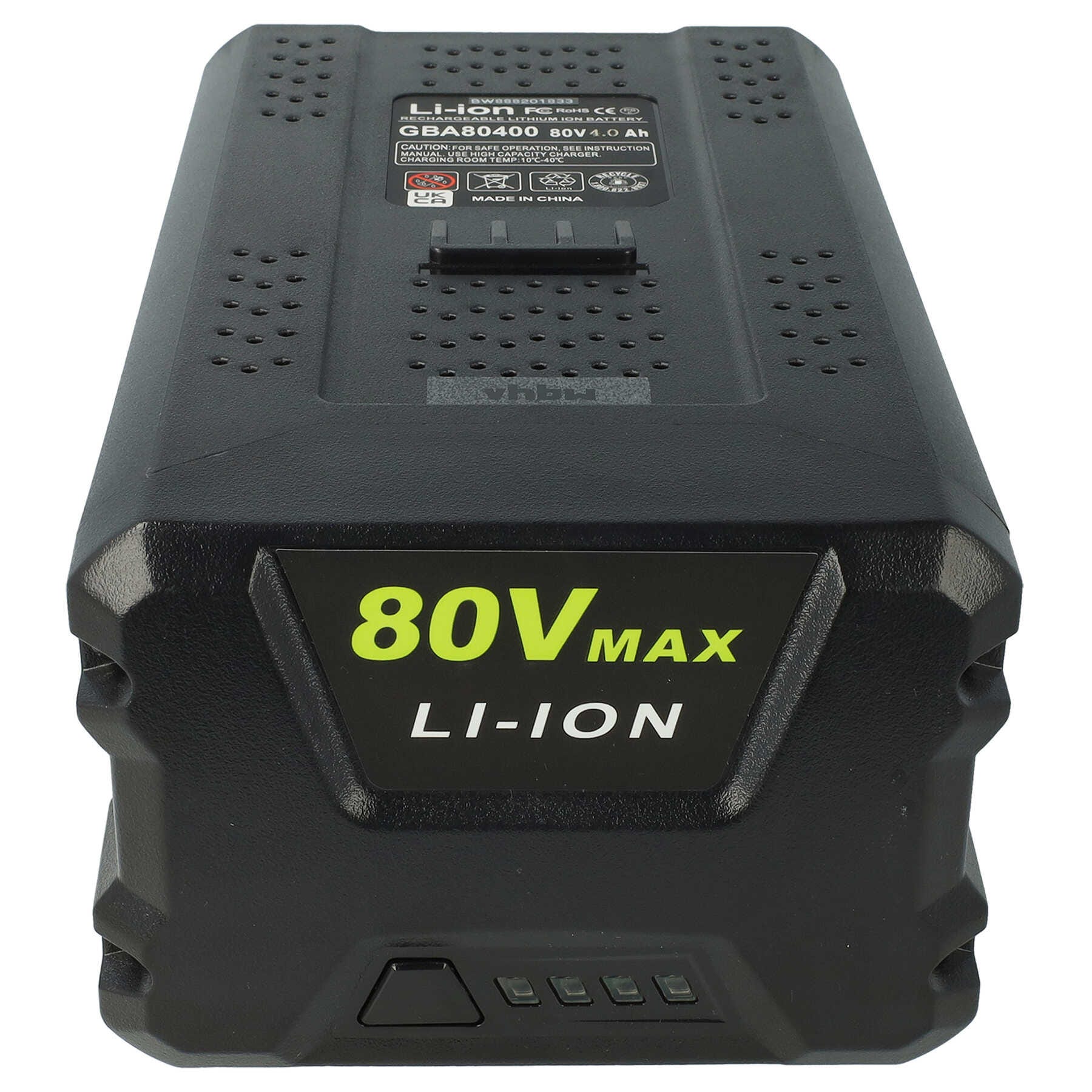 Vhbw Batterie 4000mAh 80V Compatible Stiga Combi 43 AE, 48 AE, Multiclip 47 S AE - Lithium-Ion Haute Performance