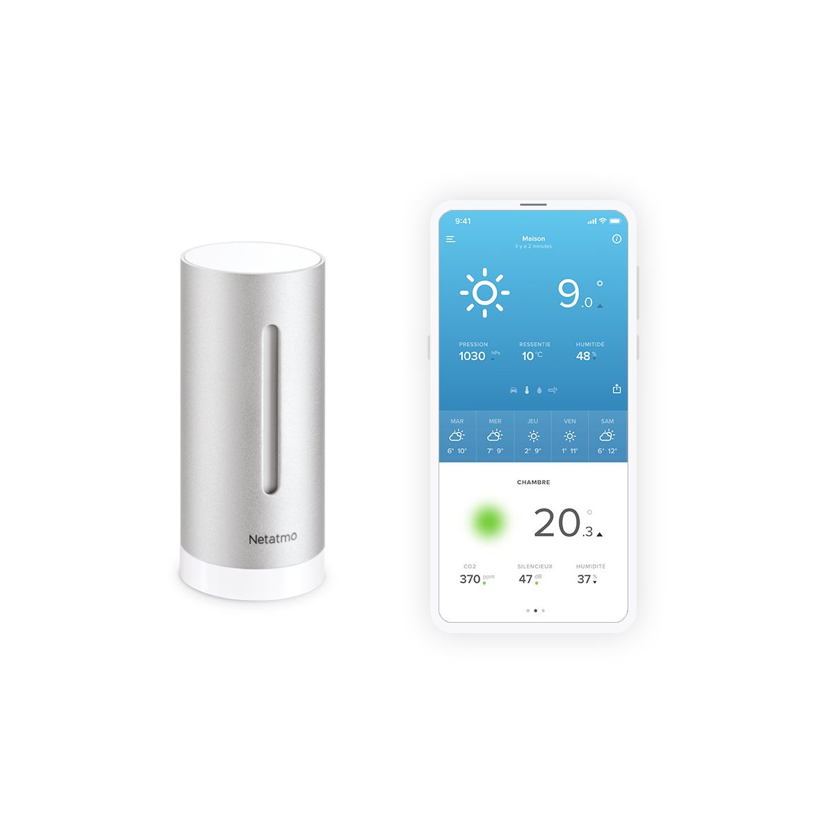 NETATMO Inteligentna wewnętrzna stacja pogodowa - 2