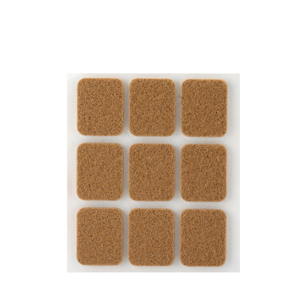 Tapis de selle en feutre marron Showman 32 x 31 avec panier