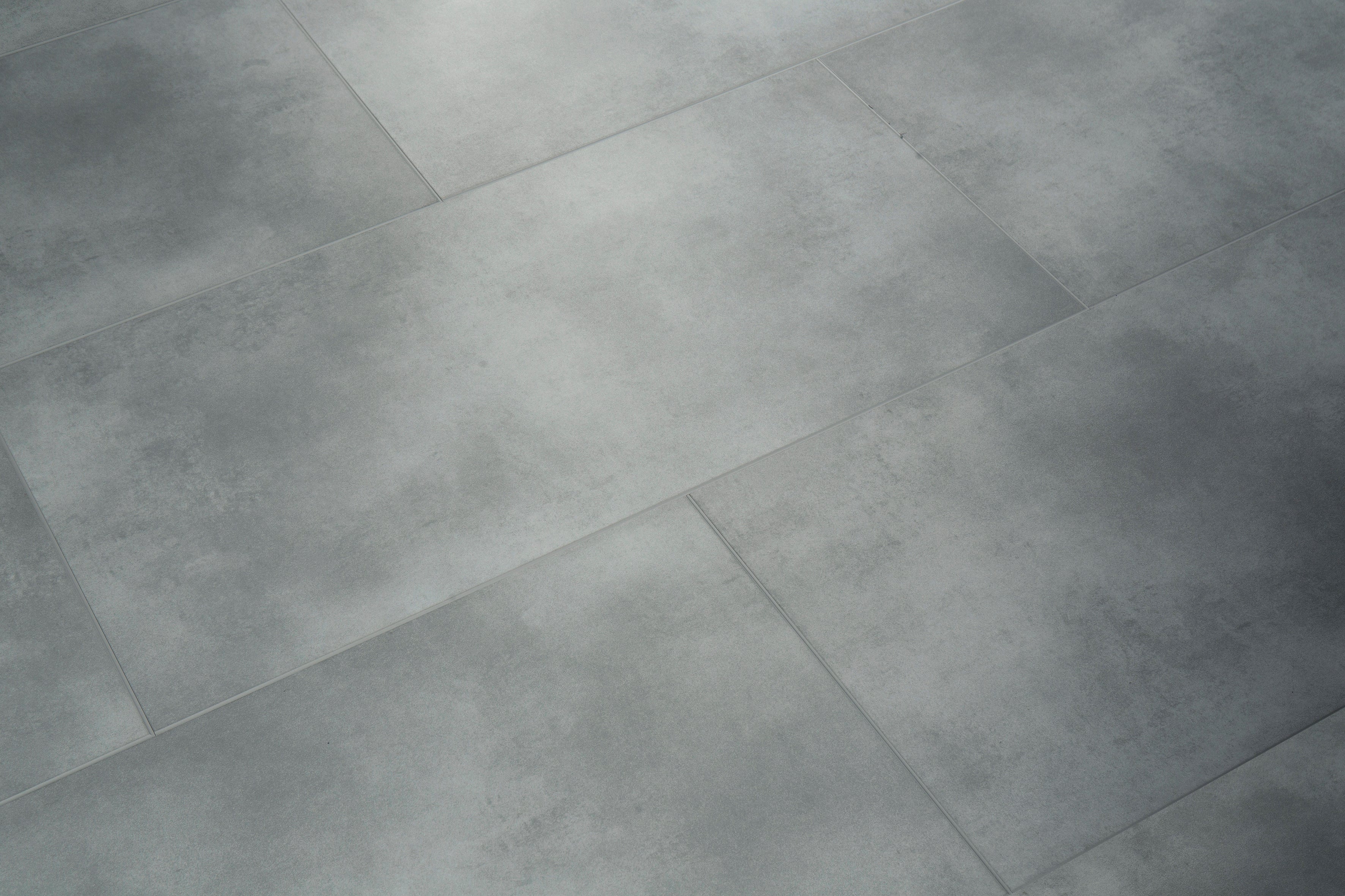 CONTESSE - Dalle PVC Clipsable - DALLE AVEC JOINT BORDEAUX - Ep. 5,5 mm - béton - Plinthe ASSORTI - SIR2761 - 2