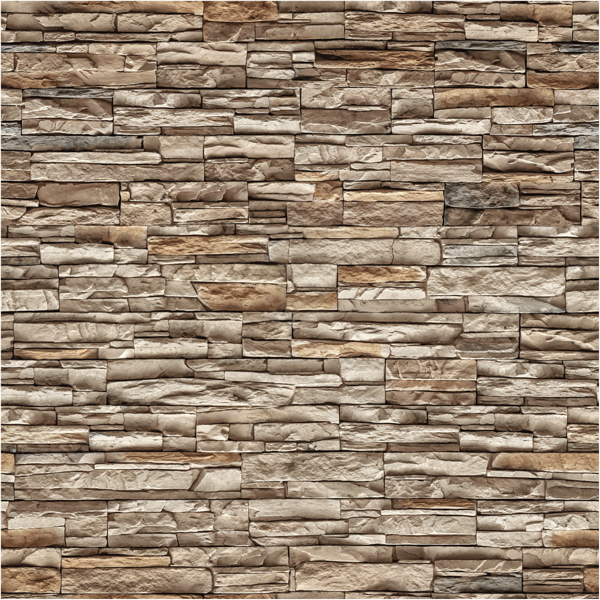 Adesivi pietra rivestimento in pietra della Marne - Sticker adesivo - adesivi murali - 50x50cm - 2