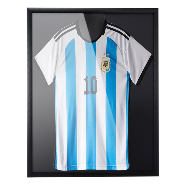 Grand Cadre Photo XL pour Maillots de Football, Basket ou Cyclisme, Cadre 3D Box, 70x90cm, Noir