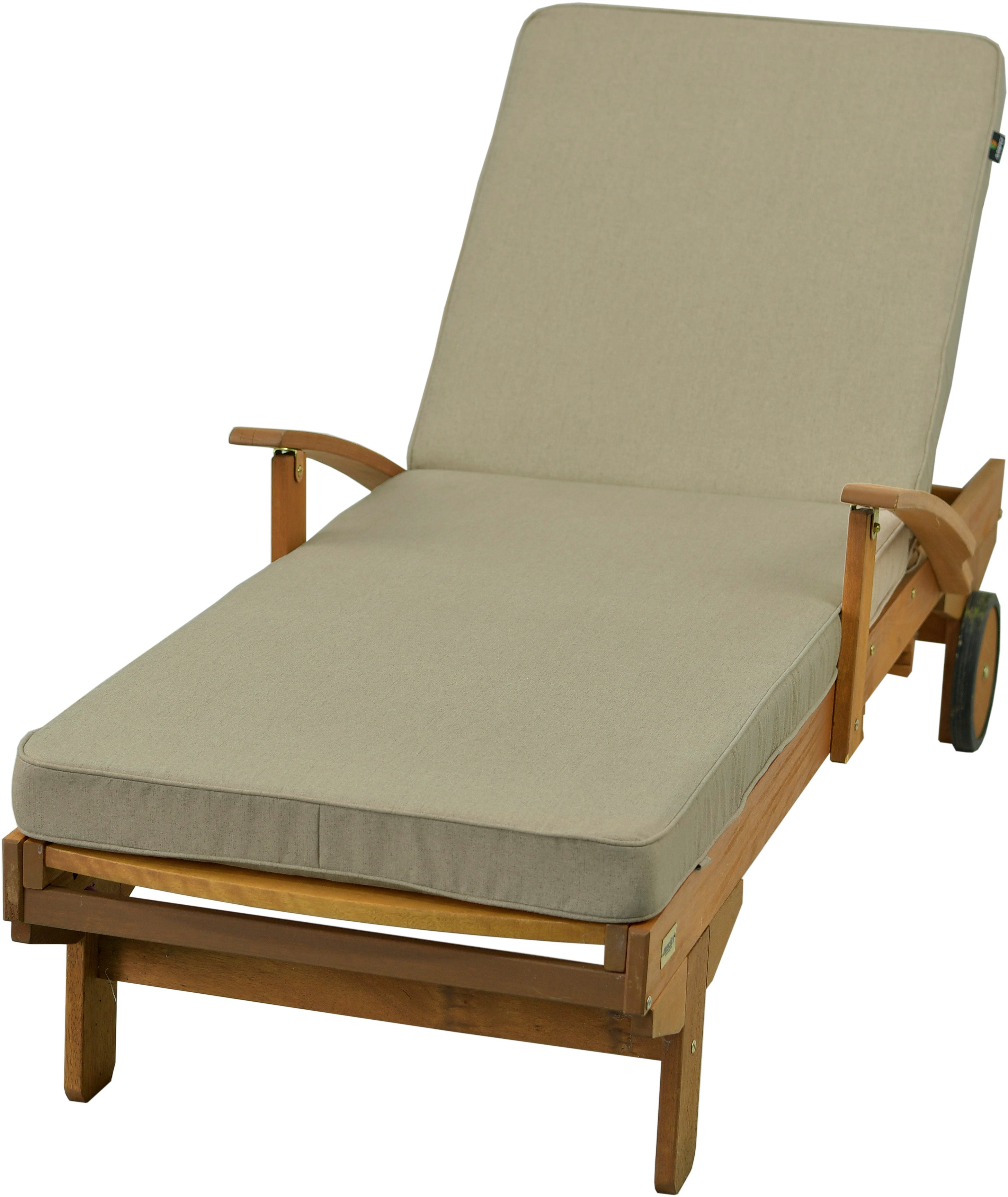 Poduszka na leżankę ogrodową AMPO wodoodporna beżowy 1 szt.