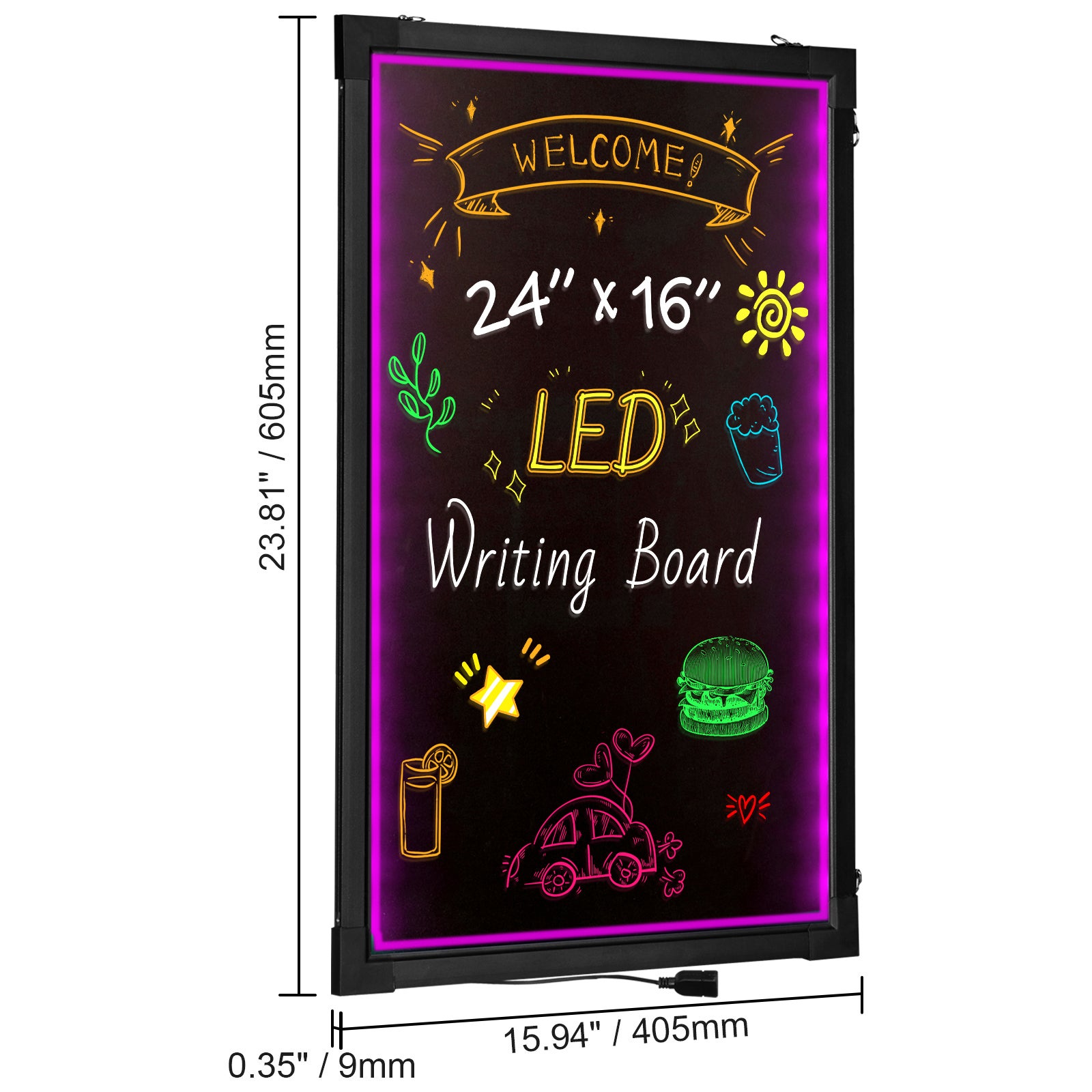 Tableau d'écriture LED 24 x 16