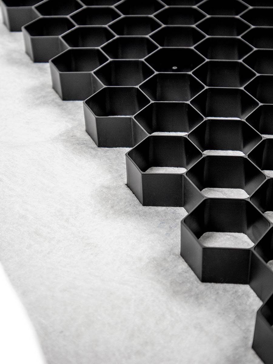 Stabilisateurs de gravier EuroGravel PLUS noir par m2 - 4