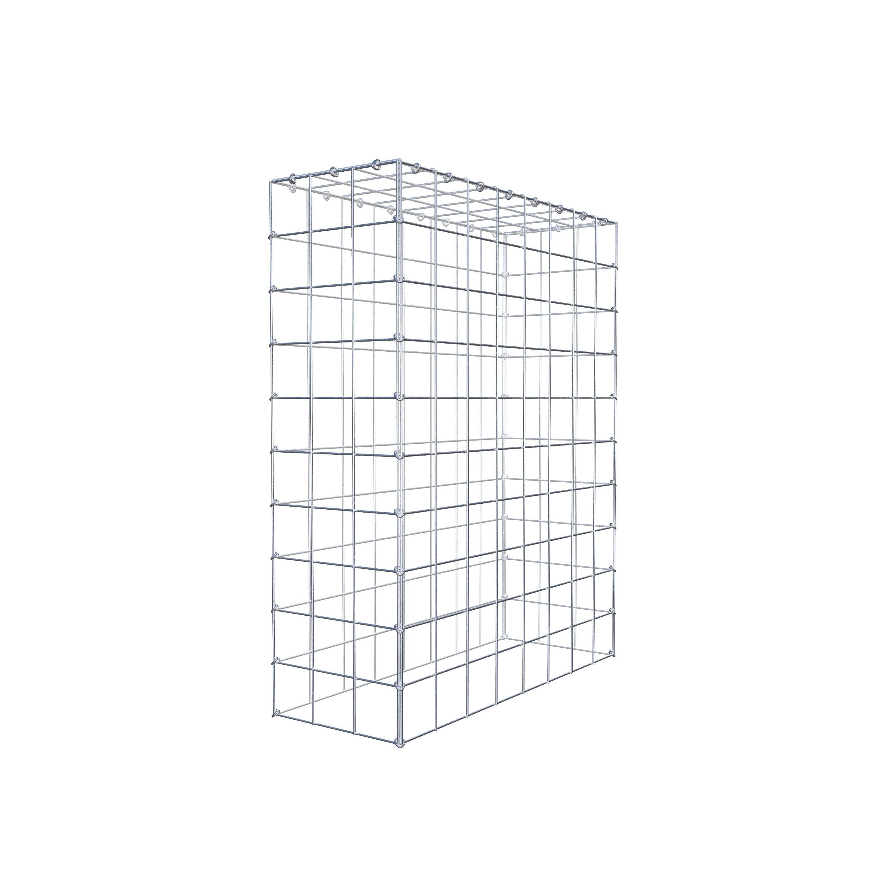Gavión para apilar en acero galvanizado 100x80x30cm (LxAxP), malla 10 x 10cm, Anillo en C, sin rejilla inferior - 5