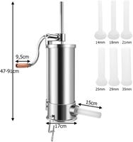 NAIZY Poussoir à Saucisse Acier Inoxydable Machine de Remplissage NAIZY Poussoir à Saucisse Acier Inoxydable Machine de Remplissage