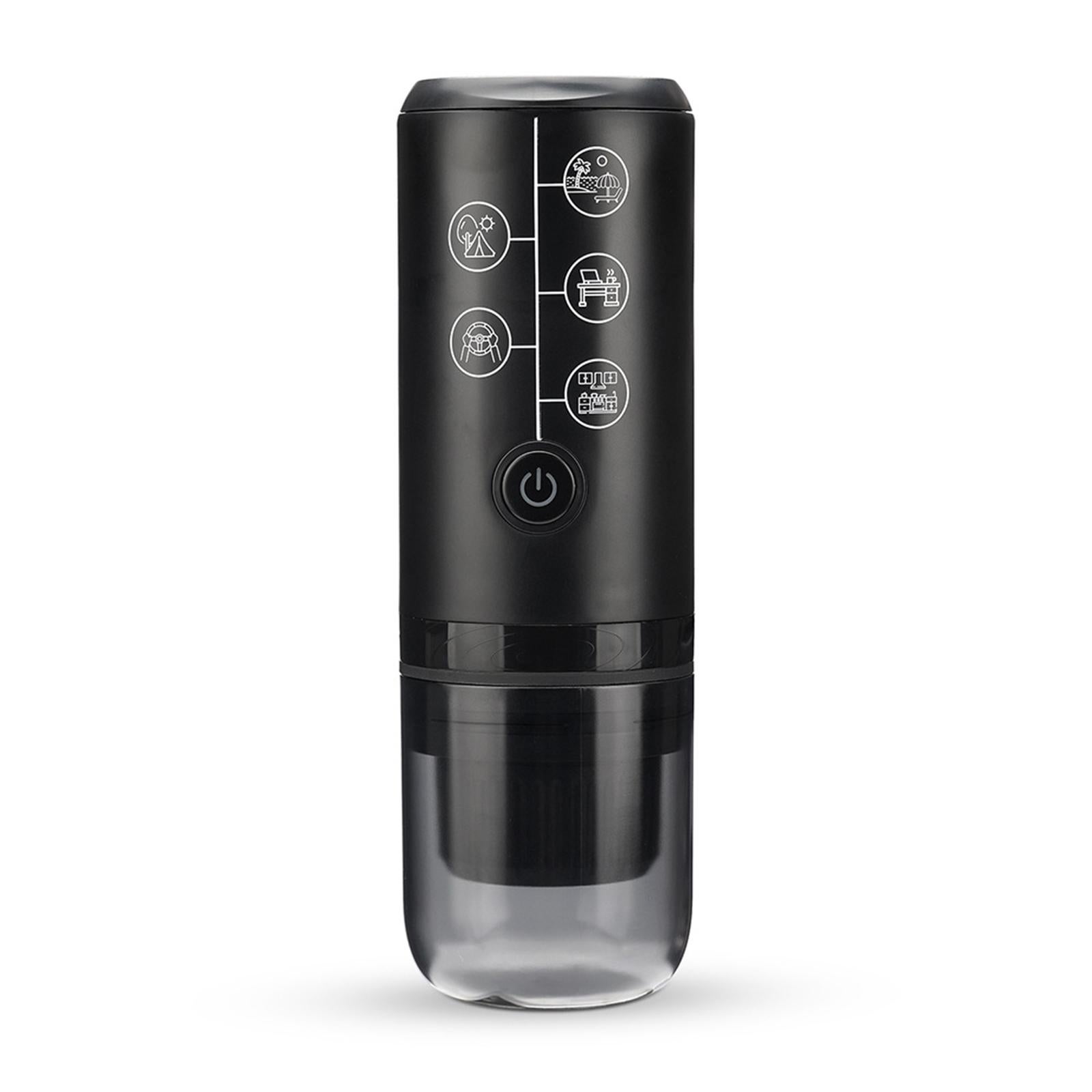 Machine à Café Portable, Machine à Espresso Électrique Sans Fil 170 ml Mini Rechargeable pour Capsules pour Voiture
