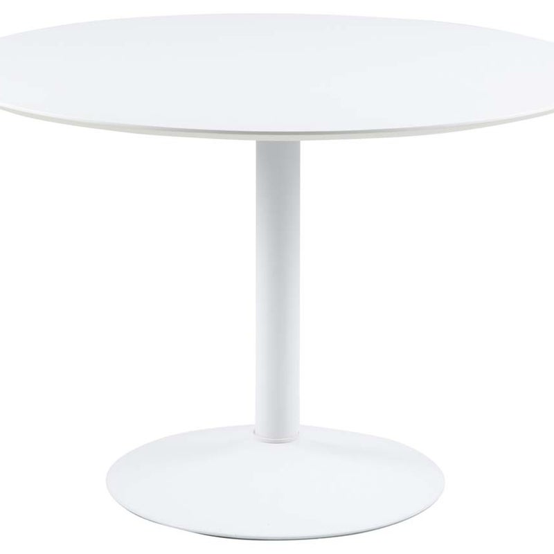 IBIZA stół do jadalni Ø110 cm biały.