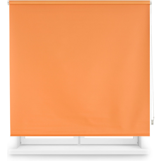Estor enrollable opaco a medida - estor opaco tamaño 95x230 - estor enrollable color naranja | blindecor
