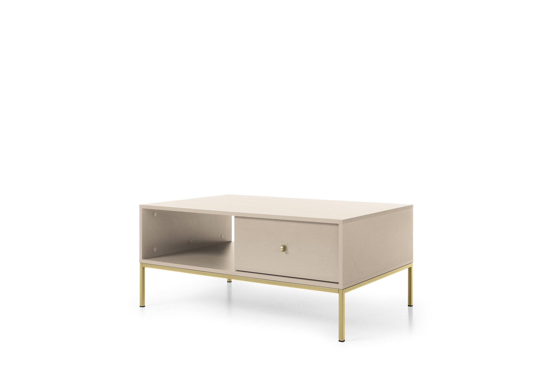 Stolik kawowy, piaskowo-beżowy, 103,5 x 46,2 x 68 cm