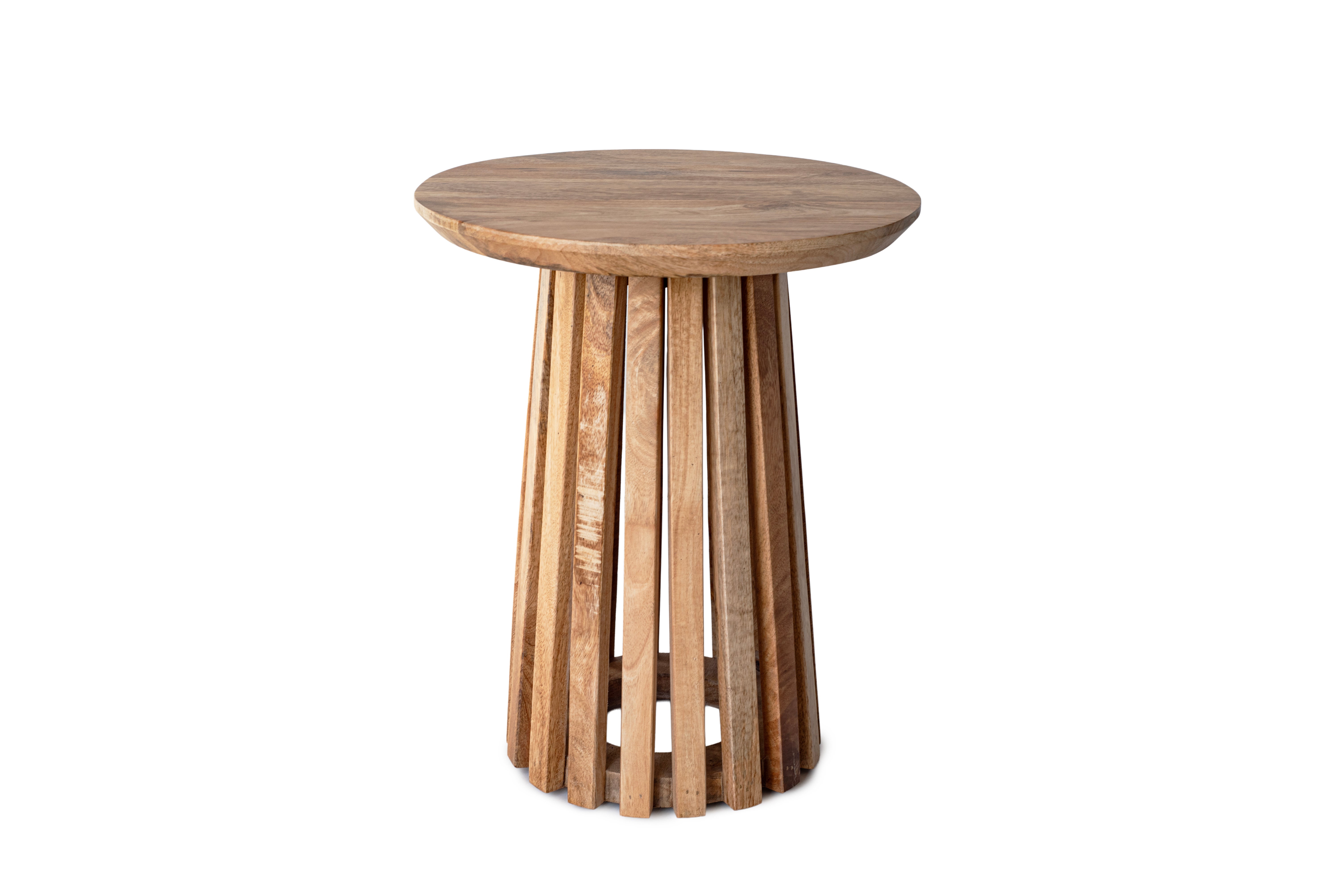 Stolik pomocniczy o jasnym drewnianym designie 2977-B, 40x40x50 cm
