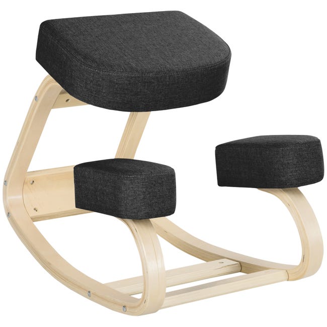 Ergonomic kneeling chair with seated-kneeling position, comfortable ...