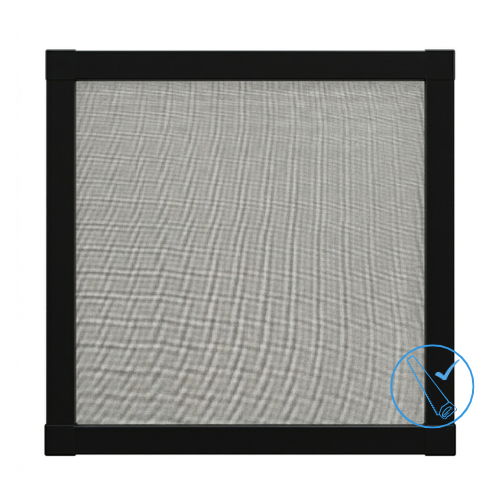 [KIT] Mosquitera corredera recortable color negro medidas 100x220