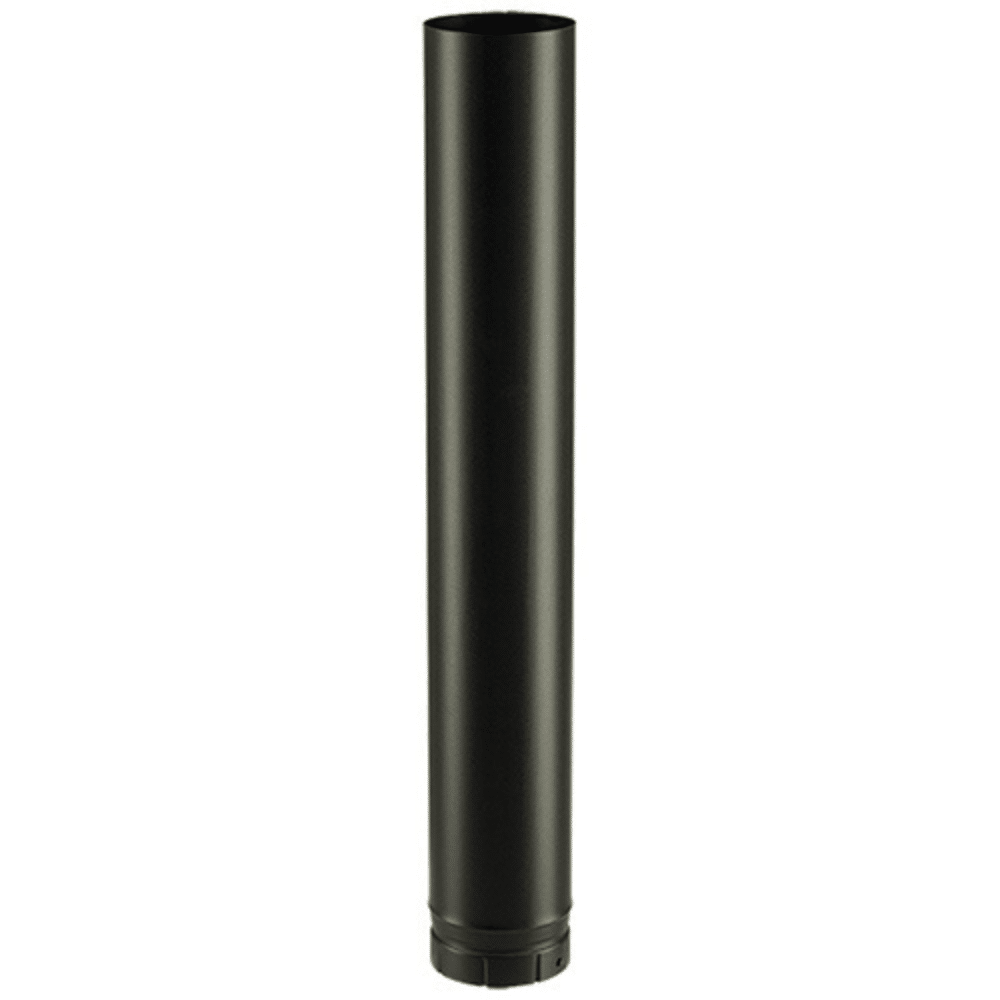 Kit numéro 2 raccordement mural tubage + émaillé pour poêles à bois sortie supérieure - Poujoulat - Ø 150mm - Longueur 2 mètres - 5