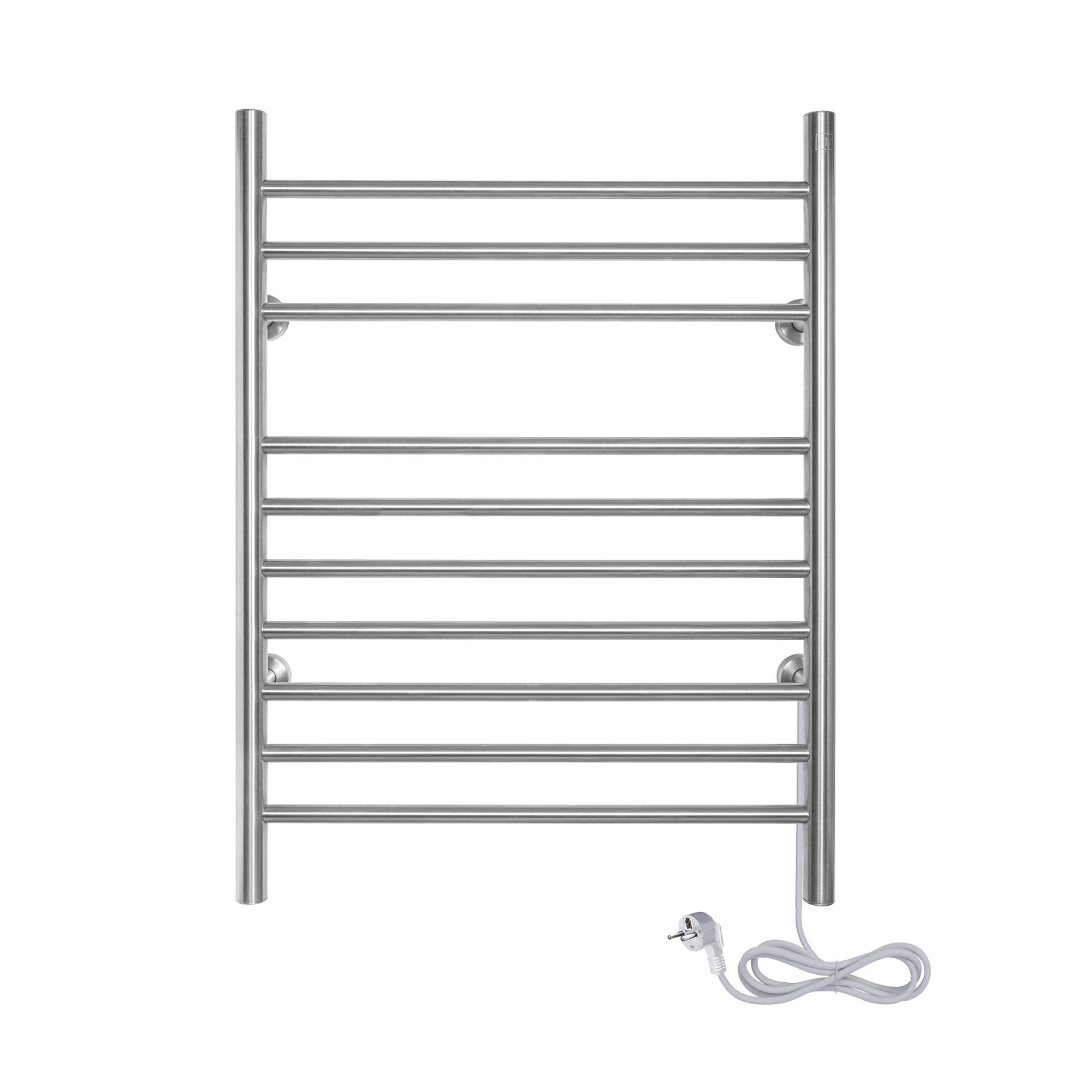 Sèche-serviettes électrique COSTWAY 5 Barres Acier Inox - Chauffe-serviettes 120W Minuterie LED étanche