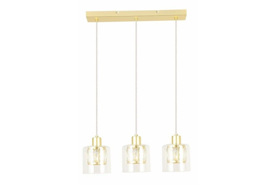 Lampa wisząca Elmo złota 3xE14x40W wym: 120 x 47 x 12 cm metal Reality