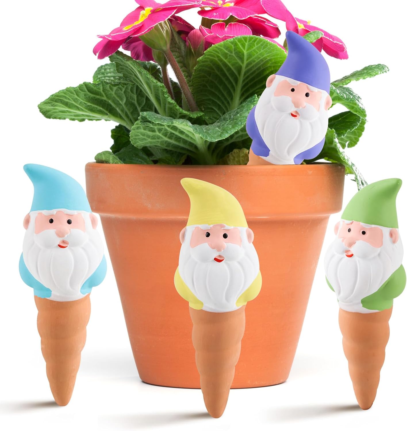 Lot De 6 Cônes D'arrosage Terre Cuite 170ml - Arrosage Automatique Plantes Intérieur/balcon