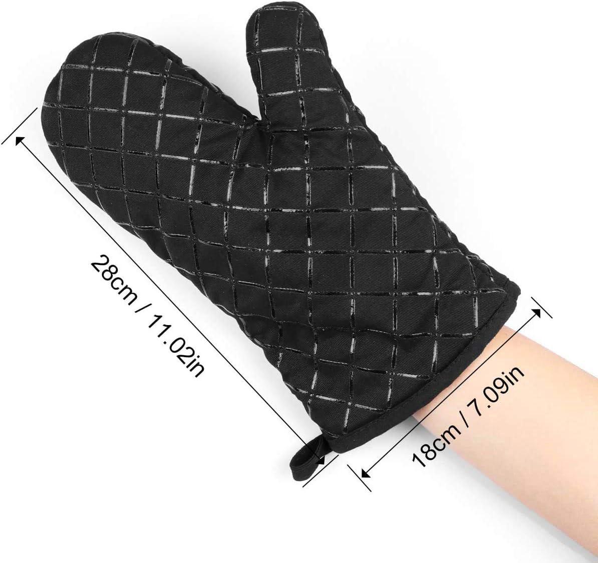 Gants de four, gants de cuisson en silicone antidérapants et résistants à la chaleur, adaptés à la cuisson, aux grillades, 1 paire - 2