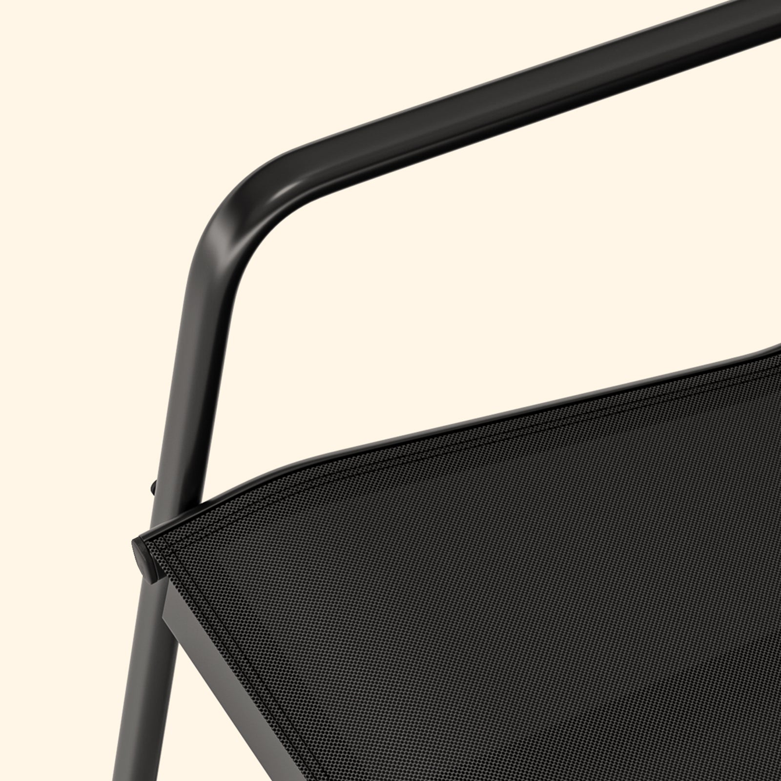 Salon de jardin encastrable en fer Noir 4 personnes - 5