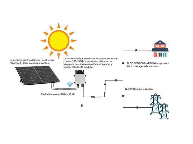 Kit 2 panneaux solaires Plug and Play - 850 W - LUMINOSER