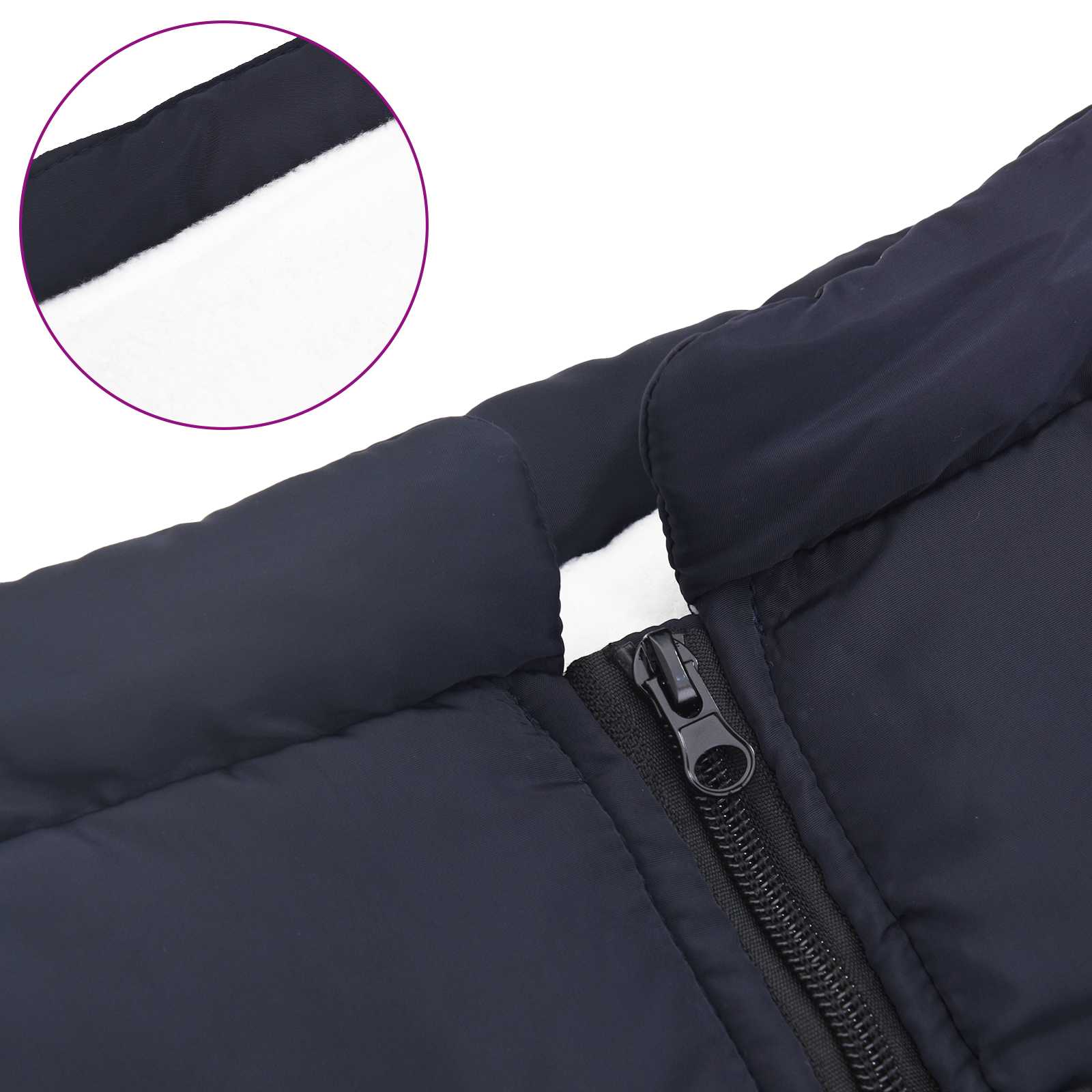 Abrigo para Perros Azul marino L48 Vellón y poliéster vidaXL - 7