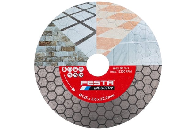 Disque diamant pour carrelage et céramique 125x2x22.2mm - Usage professionnel
