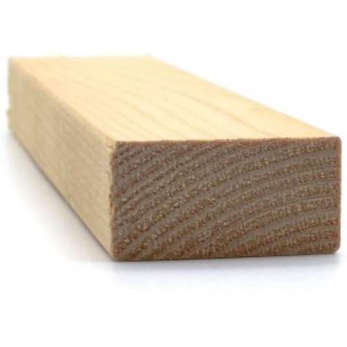 Listelli In Legno Massello Abete 4x4 Cm, Lunghezza 3 Metri - Piallati 4 Lati, Made In Italy, Confezione Da 4