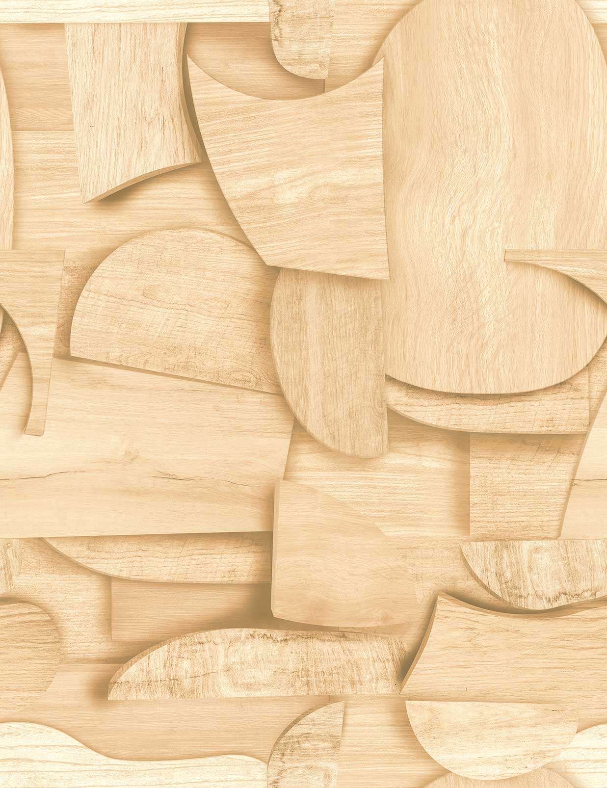 Carta da parati panoramica legno 3D - 2