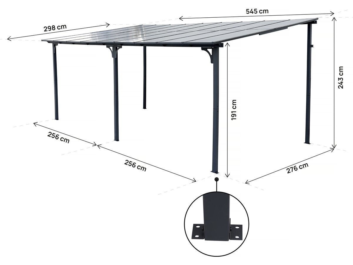 Pérgola adosada 