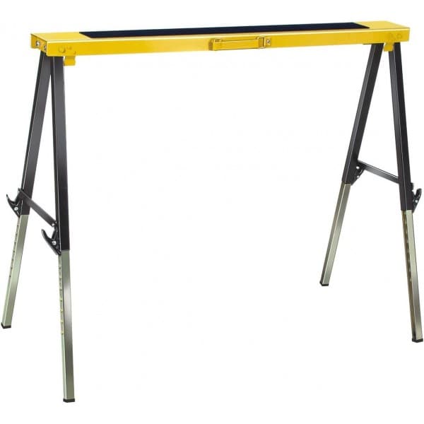 Ikodm Lot De 2 Tréteaux à Roulettes Réglables 68-108 Cm Pliable Charge 90 Kg